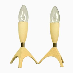 Vintage Rocket Table Lamps, 1950s, Set of 2-FUP-574078