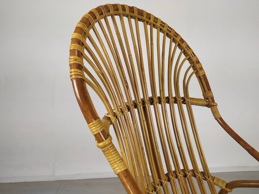 Vintage Rocking Chair in Rattan-EAD-947211