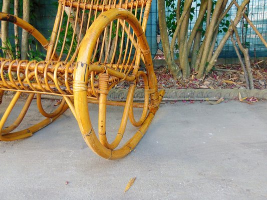 Vintage Rocking Chairs in Bamboo, Set of 2-GZF-1338297