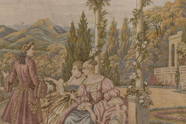 Vintage Rococo Tapestry Wall Hanging, Belgium, 1970s-KEG-1997649