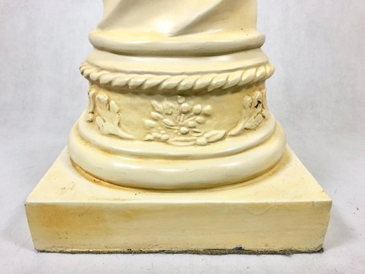 Vintage Roman Column Flower Stand Pedestal, 1980s-ZCY-1376017