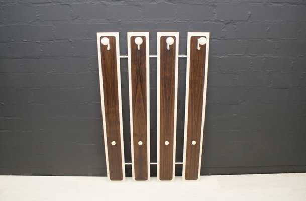 Vintage Rosewood Wall Rack, 1970s-KQB-581915