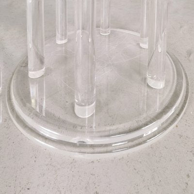 Vintage Round Dining Table in Acrylic Glass, 1980s-PRS-1421496