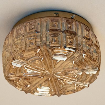 Vintage Round Glass Flush Mount, 1960-VDW-2016892