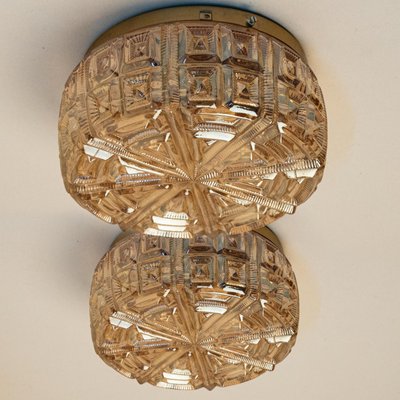 Vintage Round Glass Flush Mount, 1960-VDW-2016892