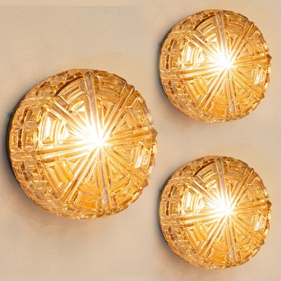 Vintage Round Glass Flush Mount, 1960-VDW-2016892