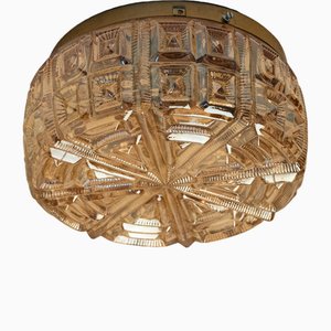 Vintage Round Glass Flush Mount, 1960-VDW-2016892