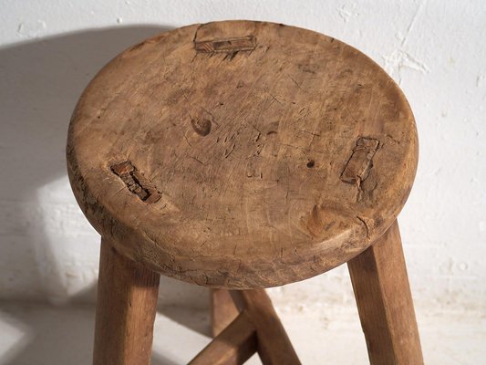 Vintage Round Stool, 1920-ZNJ-2036654