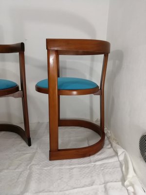 Vintage Rounded Dining Chairs, 1960s, Set of 6-HNE-1819167