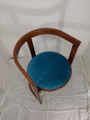 Vintage Rounded Dining Chairs, 1960s, Set of 6-HNE-1819167