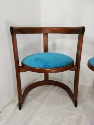 Vintage Rounded Dining Chairs, 1960s, Set of 6-HNE-1819167