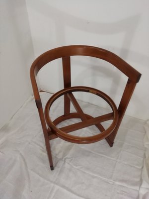 Vintage Rounded Dining Chairs, 1960s, Set of 6-HNE-1819167