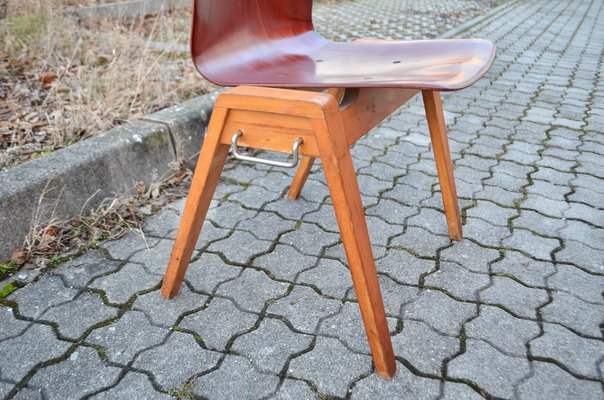 Vintage Royal Bentwood & Plywood Stacking Chairs, 1960s, Set of 4-UF-1383553