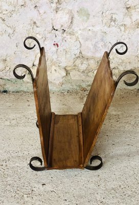 Vintage Rustic Magazine Rack, 1950s-OJT-1728792