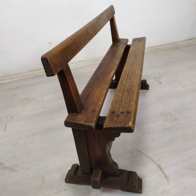 Vintage Rustic Oak Bench-EAD-1789920