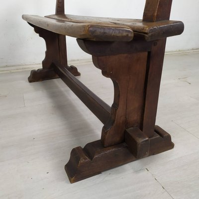 Vintage Rustic Oak Bench-EAD-1789920