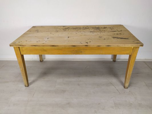 Vintage Rustic Wood Farmhouse Table-EAD-1020338