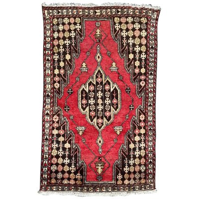 Vintage Rustic Wool Mazlaghan Rug, 1950s-YMM-1061730