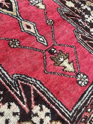 Vintage Rustic Wool Mazlaghan Rug, 1950s-YMM-1061730