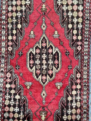 Vintage Rustic Wool Mazlaghan Rug, 1950s-YMM-1061730