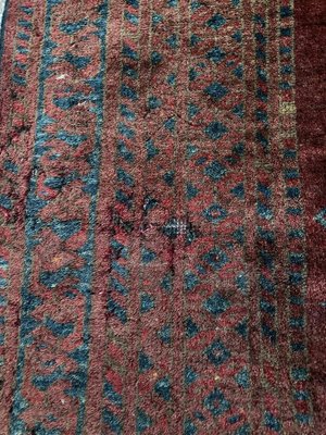 Vintage Rustic Wool Rug, 1950s-YMM-1062280