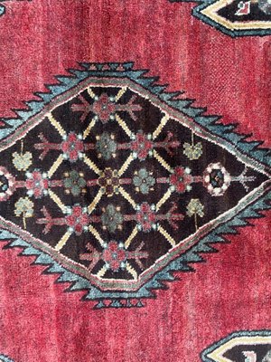 Vintage Rustic Wool Rug, 1950s-YMM-1062273