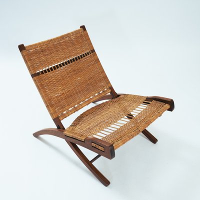 Vintage Safari Folding Chair in Teak-NQU-1767905