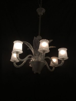 Vintage Satin Chandelier from Seguso-XQC-632459