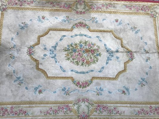 Vintage Savonnerie Style Hand Tufted Rug-YMM-1158148