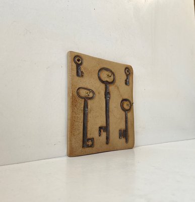 Vintage Scandinavian Ceramic Wall Key Holder by Ulla Lonow-LCR-1014642