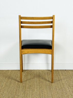 Vintage Scandinavian Chair in Teak and Leather, 1960s-PLK-2022796