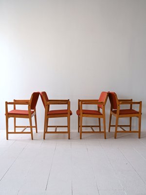 Vintage Scandinavian Chairs by Bengt Ruda, 1960s, Set of 4-QWP-2035479