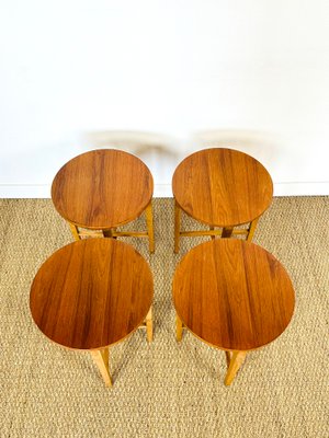 Vintage Scandinavian Coffee Table, 1960s, Set of 5-PLK-2020021