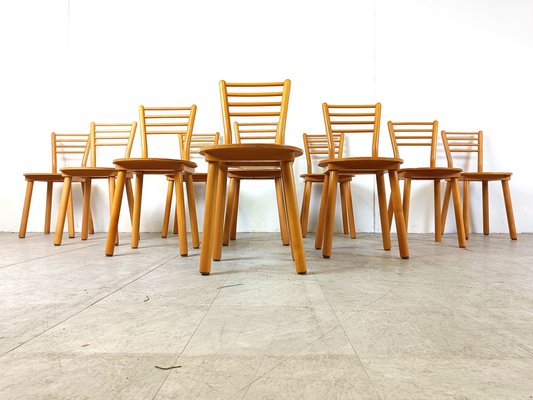 Vintage Scandinavian Dining Chairs, 1970s, Set of 10-IRH-1776877