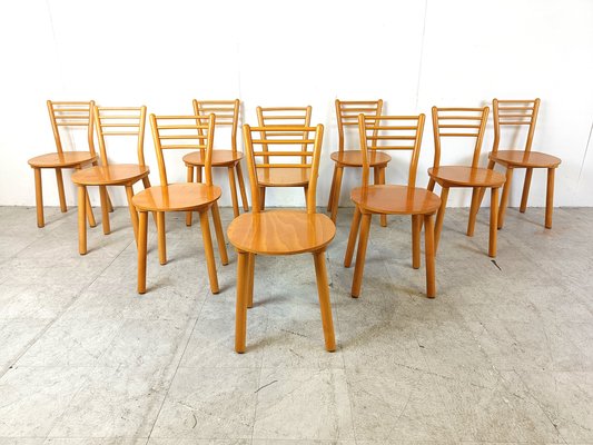 Vintage Scandinavian Dining Chairs, 1970s, Set of 10-IRH-1776877