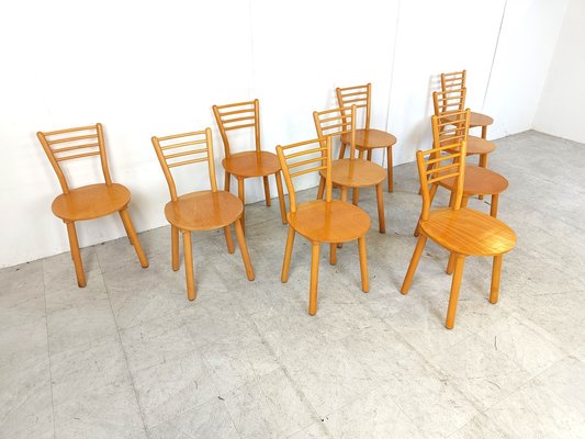 Vintage Scandinavian Dining Chairs, 1970s, Set of 10-IRH-1776877