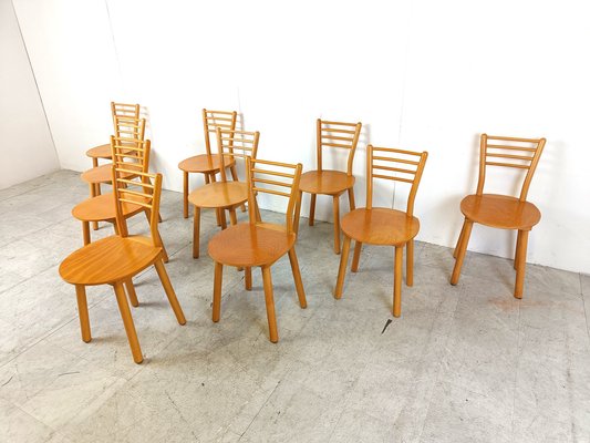 Vintage Scandinavian Dining Chairs, 1970s, Set of 10-IRH-1776877