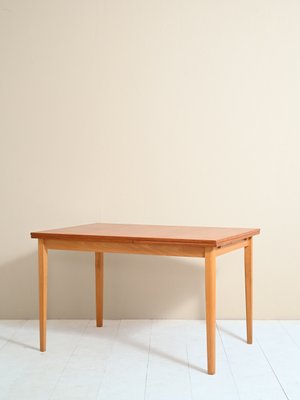 Vintage Scandinavian Extendable Table in Teak-QWP-1098428