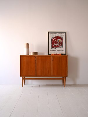 Vintage Scandinavian Highboard in Teak and Oak, 1960s-QWP-1782858