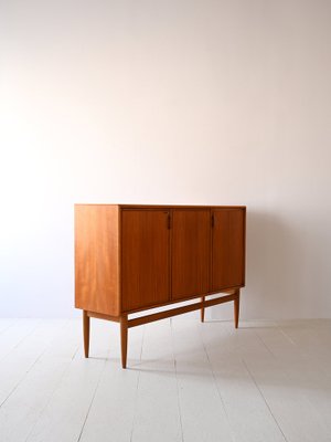 Vintage Scandinavian Highboard in Teak and Oak, 1960s-QWP-1782858