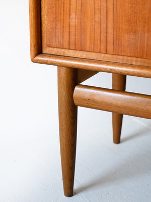 Vintage Scandinavian Highboard in Teak and Oak, 1960s-QWP-1782858