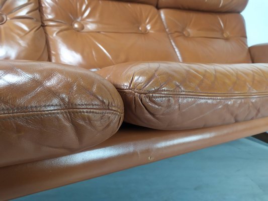 Vintage Scandinavian Leather Sofa-EAD-1060301