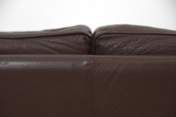 Vintage Scandinavian Leather Sofas, 1970s, Set of 2-ZAA-1067595