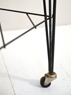 Vintage Scandinavian Metal Structure Table, 1960s-QWP-1374346