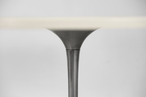 Vintage Scandinavian Mid-Century Modern Dining Table with Metal Tulip Leg, 1970s-ZAA-1166385