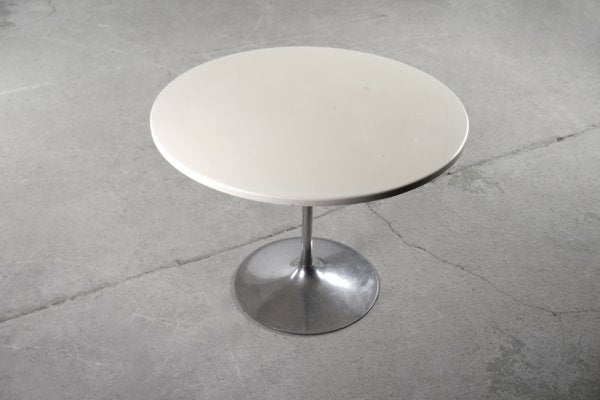 Vintage Scandinavian Mid-Century Modern Dining Table with Metal Tulip Leg, 1970s-ZAA-1166385