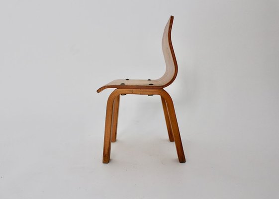 Vintage Scandinavian Modern Birch Plywood Children Chair, 1950s-NB-772628