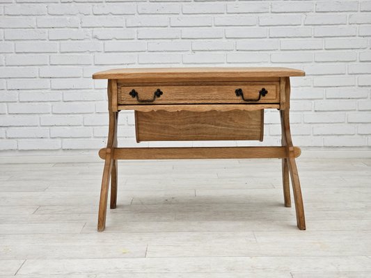 Vintage Scandinavian Oak Side Table, 1960s-TMW-2023402