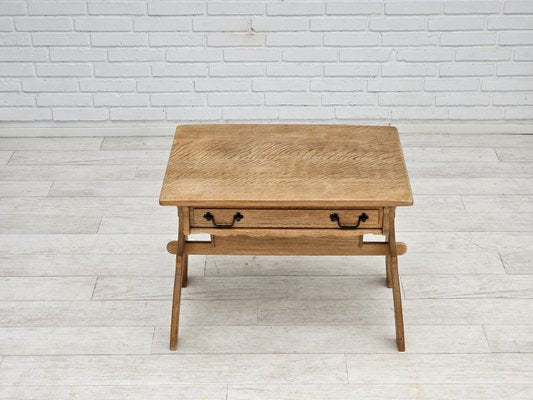 Vintage Scandinavian Oak Side Table, 1960s-TMW-2023402