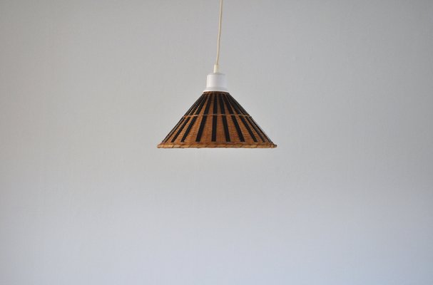 Vintage Scandinavian Rattan Pendant, 1960s-HPQ-1292940